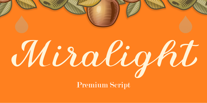 Miralight Font poster