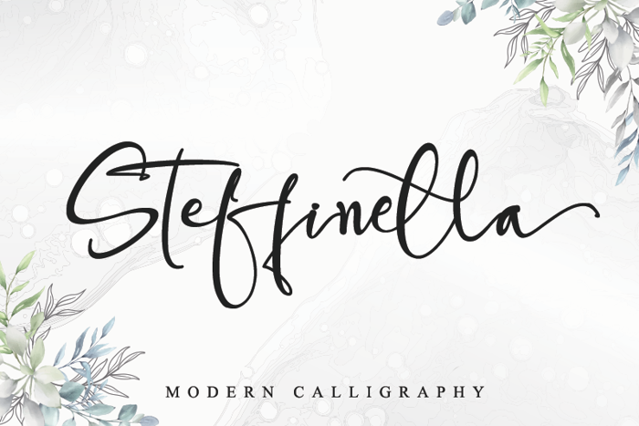 Steffinella Font poster