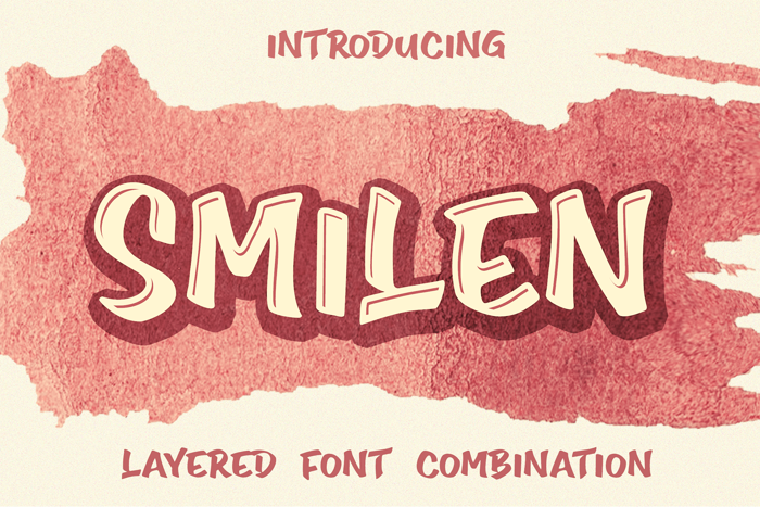 Smilen Font poster