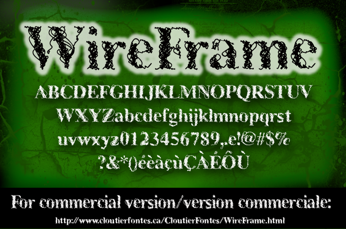 CF WireFrame Demo Font poster