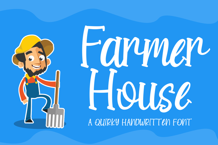 Farmer House Font poster