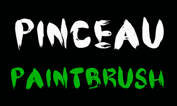 CF Pinceau Font poster