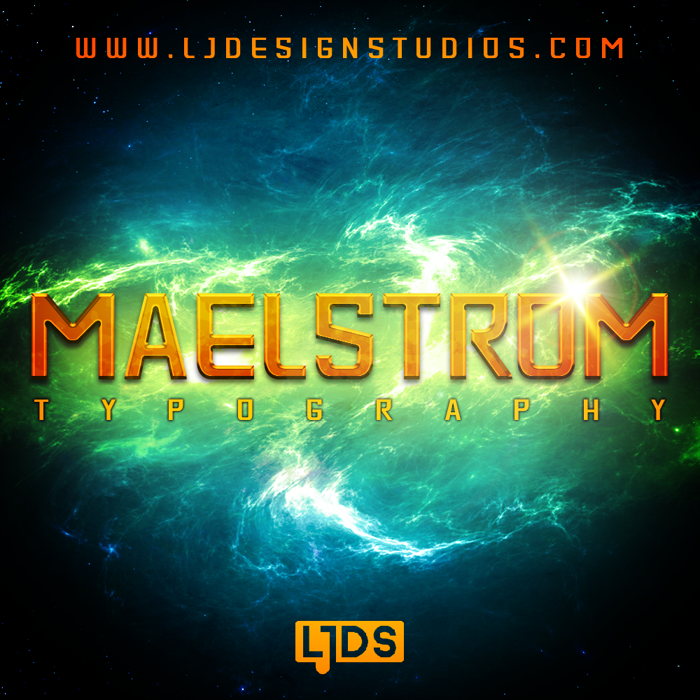 MAELSTROM Font poster
