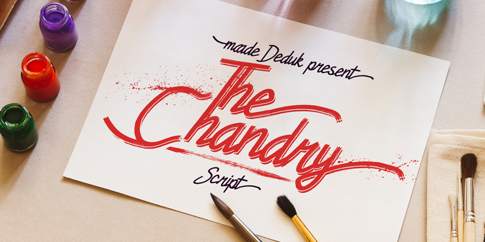Chandry Font poster
