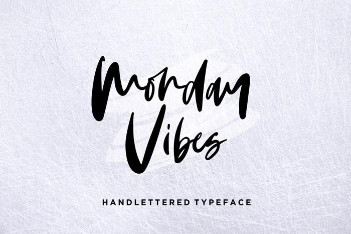 Monday Vibes Font poster