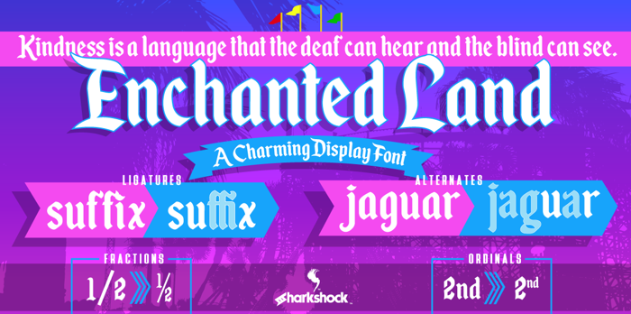 Enchanted Land Font poster