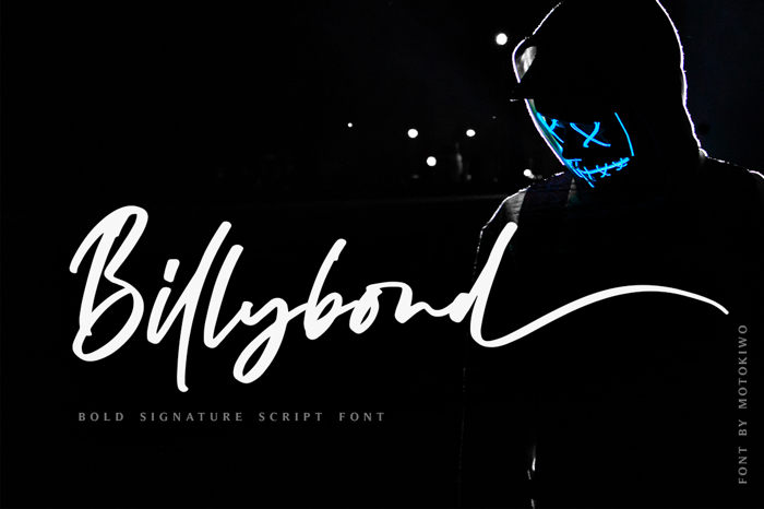 Billybond Font poster