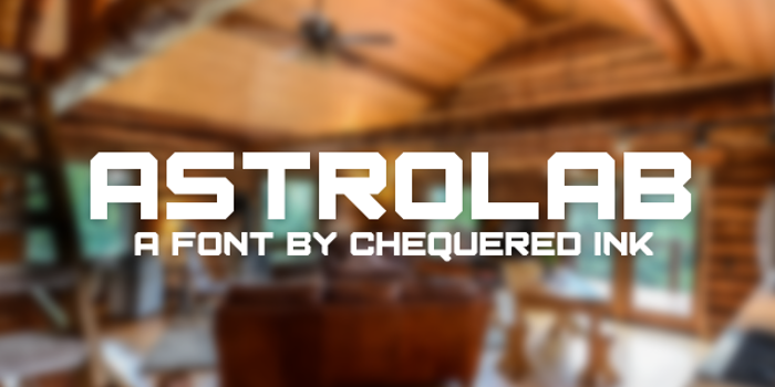 Astrolab Font poster