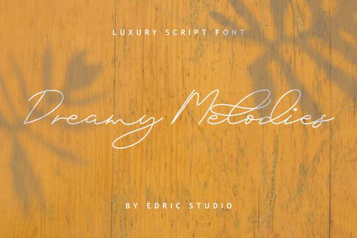 Dreamy Melodies Font poster