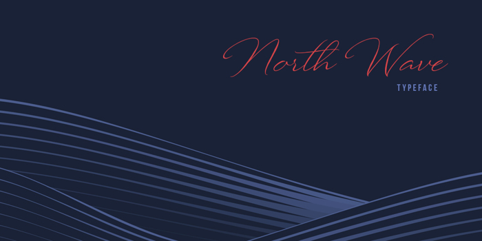 North Wave Font poster