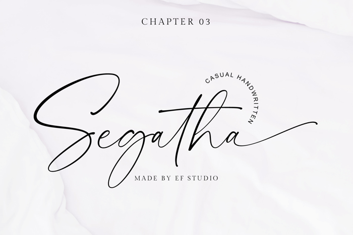 Segatha Font poster