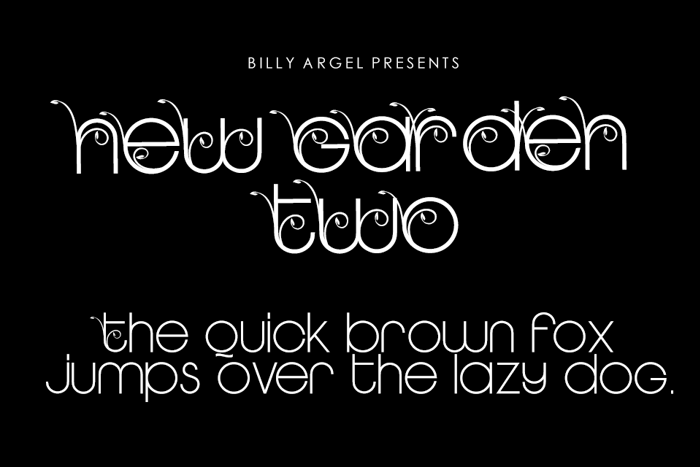 New Garden Two (Personal-Use) Font poster