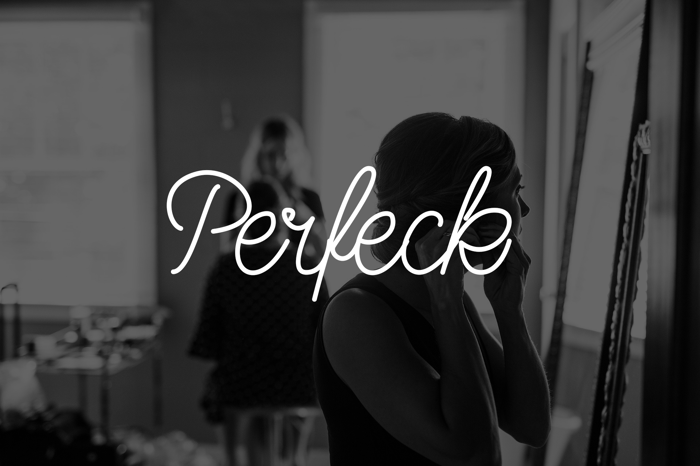 Perfeck Signature Font poster