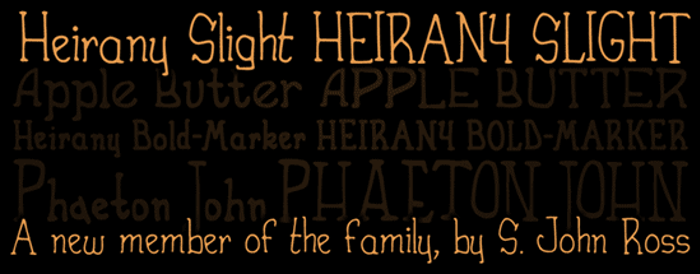 Heirany Font poster