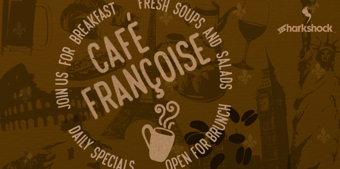 Café Françoise Font poster