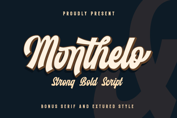 Monthelo Font poster