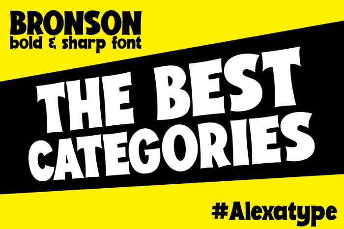 Bronson Font poster