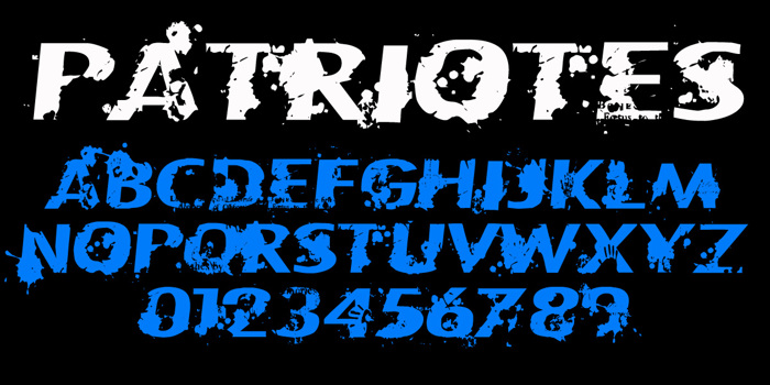 Patriote1837 Regular Font poster