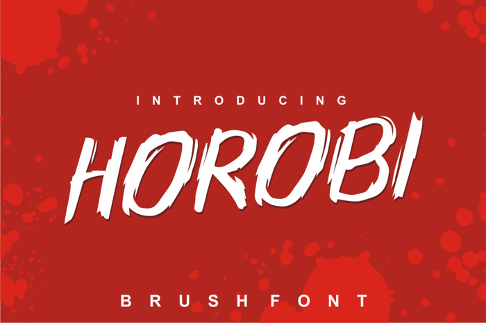 Horobi Font poster