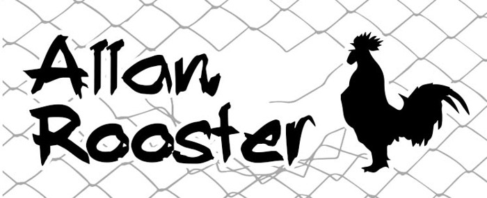 Allan Rooster Font poster