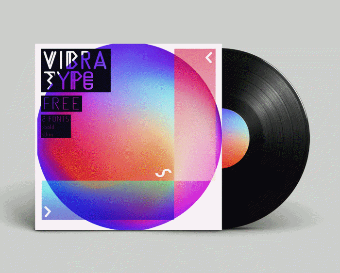 VIBRA Font poster
