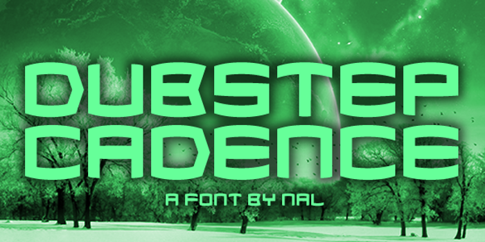 Dubstep Cadence Font poster