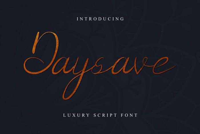 Daysave Font poster