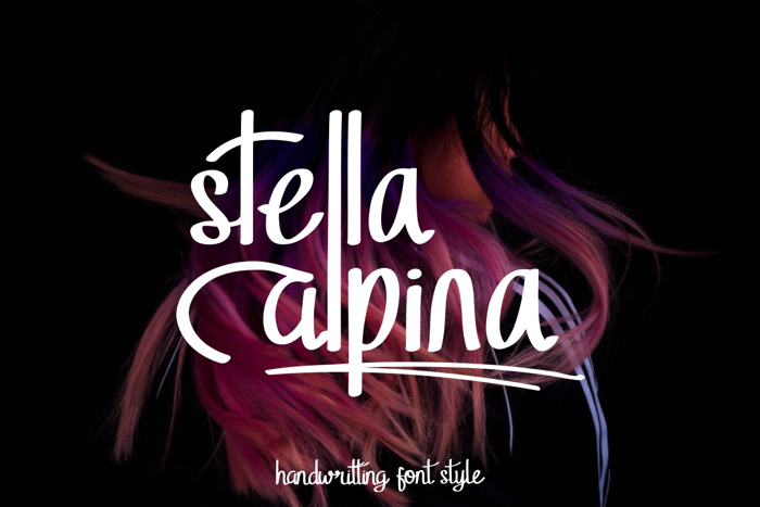 Stella Alpina Font poster