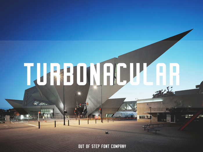 Turbonacular Demo Font poster
