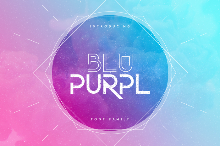 BluPurpl Font