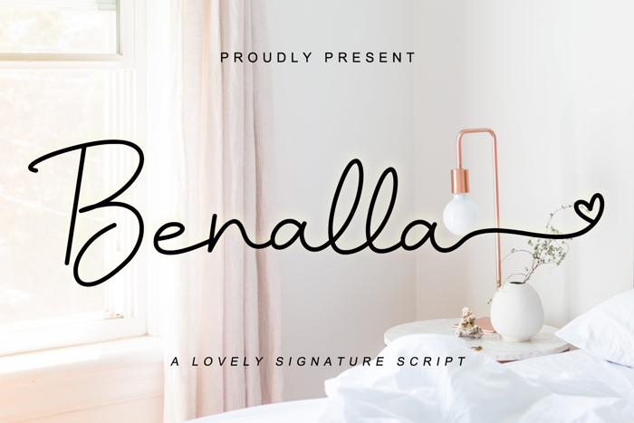 Benalla Font poster