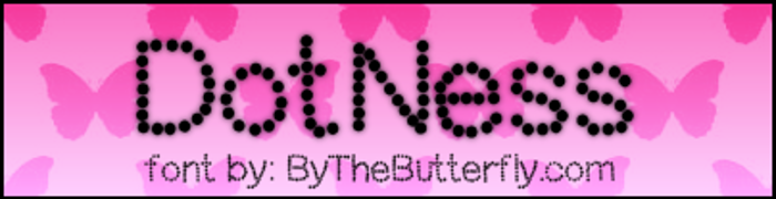 DotNess Font poster