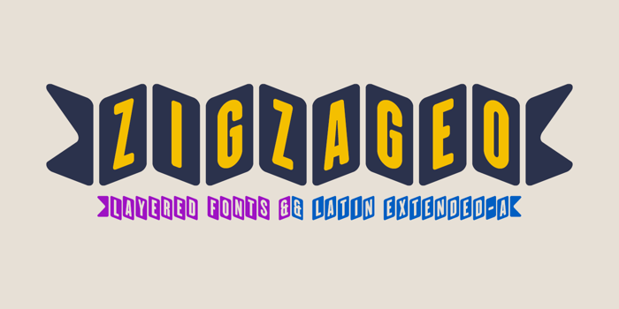 ZiGzAgEo Font poster