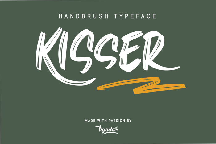 Kisser Font poster