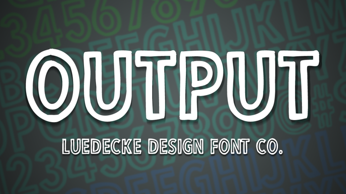 Output Font poster