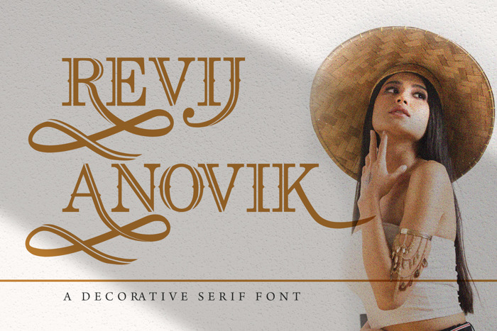 Revij Anovik Font poster