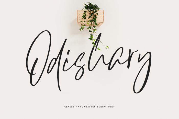 Odishary Font poster