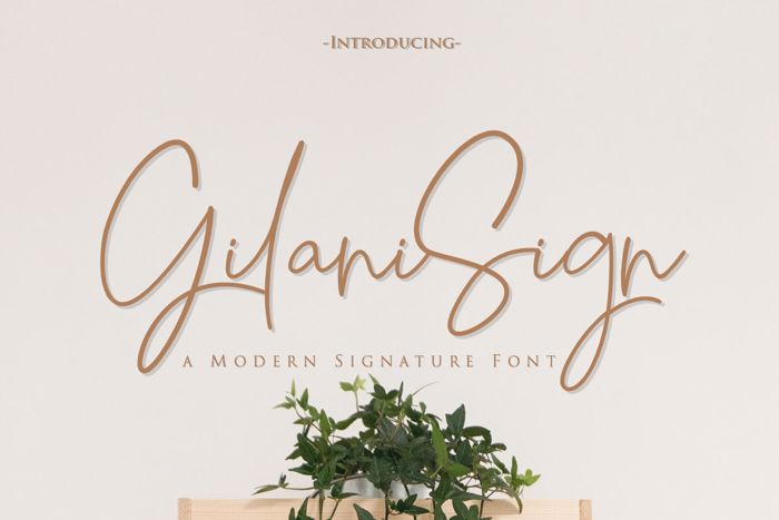 Gilani Sign Font poster