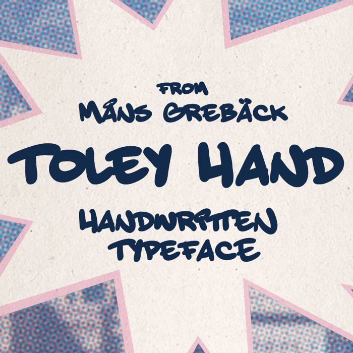 Toley Hand Font poster