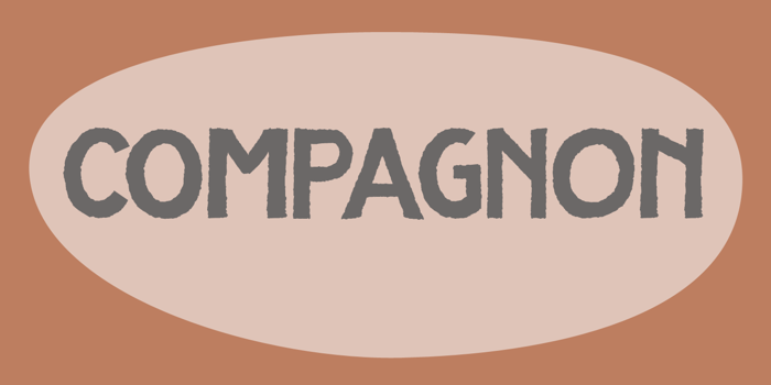 DK Compagnon Font poster