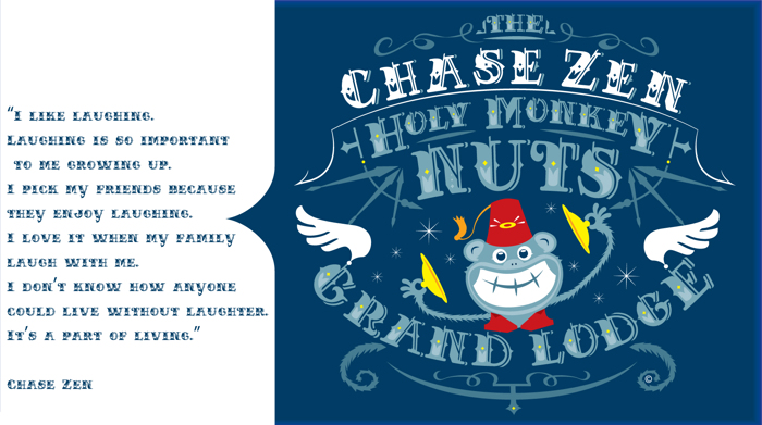 CHASE ZEN HOLY MONKEY NUTS Font poster