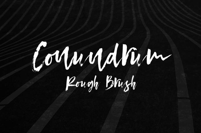 Conundrum Font poster