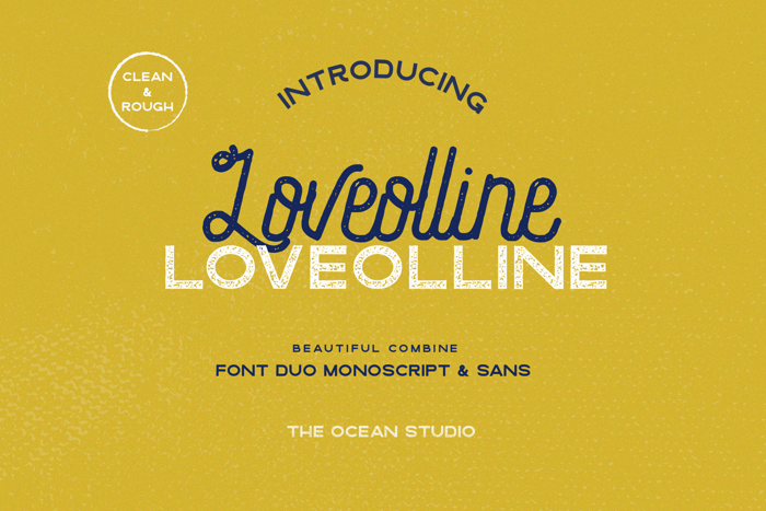 Loveolline Font poster