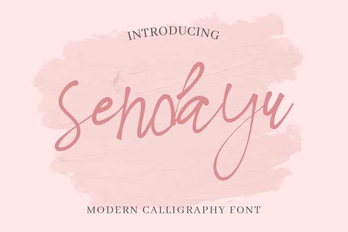 Sendayu Font poster