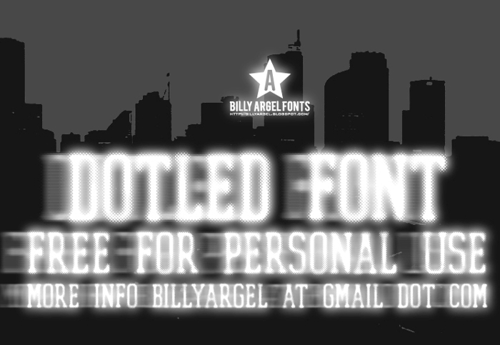 DOTLED Font poster