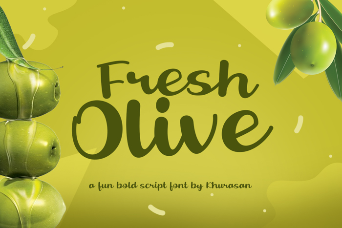 Fresh Olive Font poster