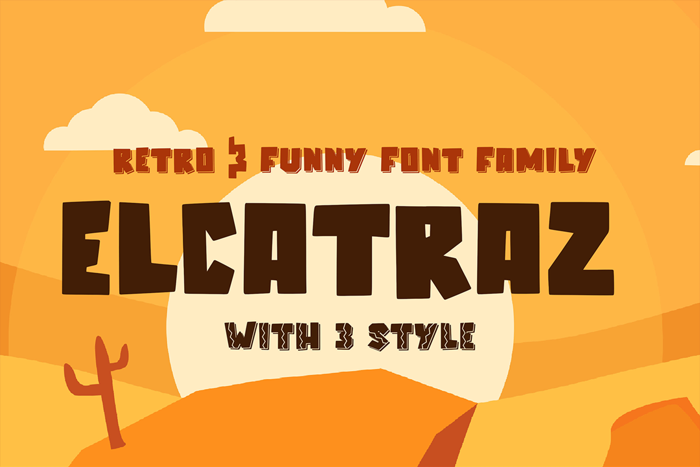 Elcatraz Font poster