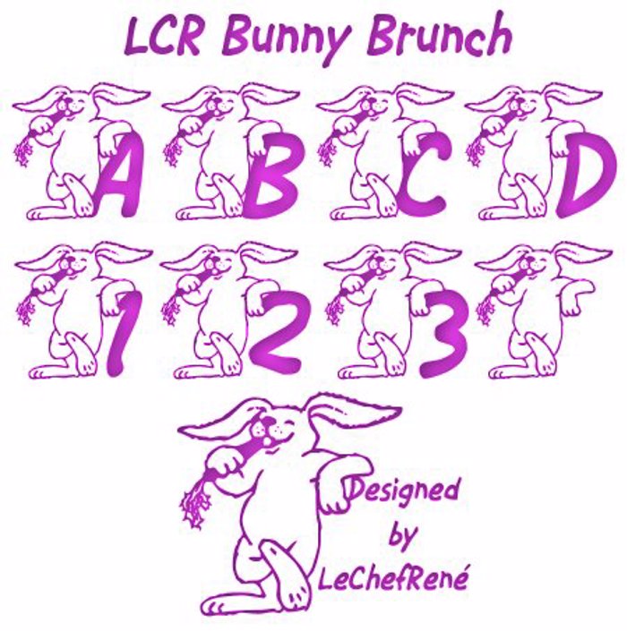 LCR Bunny Brunch Font