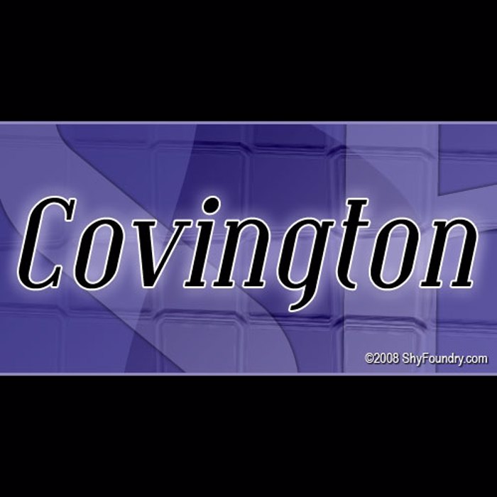 SF Covington Font poster