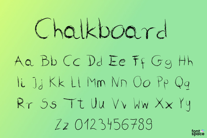 Chalkboard poster